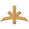 Ekena Millwork Davenport Rough Sawn Timber Gable Bracket, Western Red Cedar, 36"W x 21"H x 4"D x 4"F, 14/12 Pitch GBW036X21X0404DAV00RWR - alternate 1